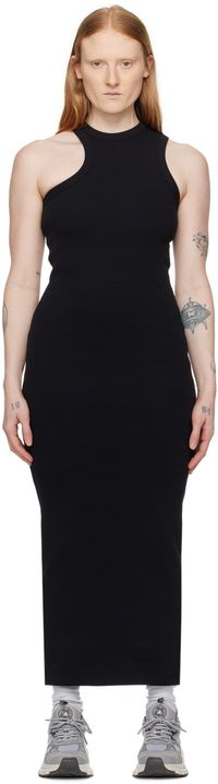 Axel Arigato Black Scoop Asymmetric Maxi Dress