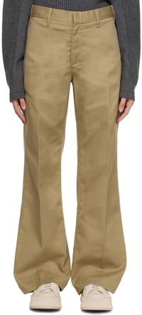 Re/Done Khaki Super Wide-Leg Trousers