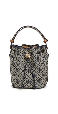 Tory Burch T Monogram Mini Bucket Bag Tory Navy One Size