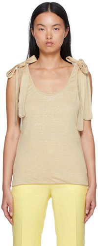 Chloé Pink Linen Tank Top