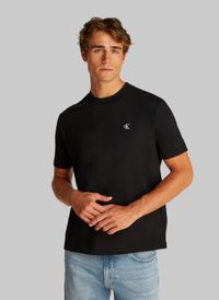 Calvin Klein - Tee-shirt droit col rond en coton - Taille XL - Noir