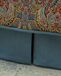 Rowen Box Pleated Dust Skirt, Queen