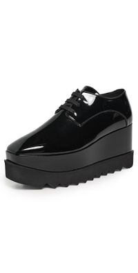 Stella McCartney Elyse Patent Alter Mat Sneakers Black 38