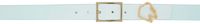 IN GOLD WE TRUST PARIS Blue Leather Logo Belt