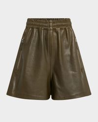 Leather Combat Shorts