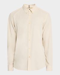 Men's Liam Micro-Corduroy Casual Button-Down Shirt