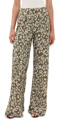 La Ligne Colby Pants Artichoke/Cream XS