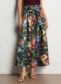 Mes Demoiselles - Jupe midi imprimée - Taille 40 - Multicolore