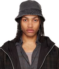 OUR LEGACY Black Canvas Bucket Hat