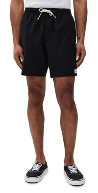 Rhythm Classic Linen Jam Shorts 7 Vintage Black 28