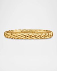 DY Unity Cable Ring in 18K Yellow Gold, 2.45mm