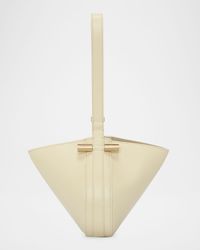 Mini Dia Leather Wristlet Pouch Bag