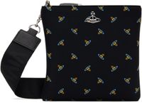Vivienne Westwood Black Squire Square Crossbody Pouch