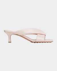 Riva Crisscross Nappa Leather Kitten Heel Mules