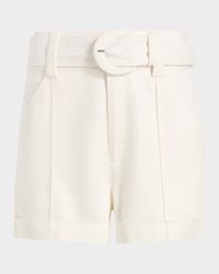 Aldi Belted Wide-Leg Linen Shorts
