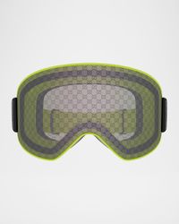 Men's Ski Mask 99mm Logo-Detail Acetate Goggles