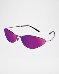 Cat-Eye Titanium Sunglasses