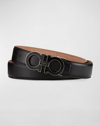 Men's Enamel Double Gancini Belt