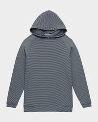 Boy's Pine Youth Stripe Performance Hoodie, Size XS-XL