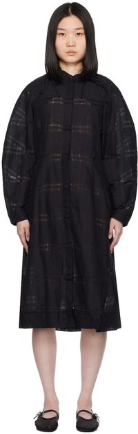 Henrik Vibskov Black Spam Midi Dress