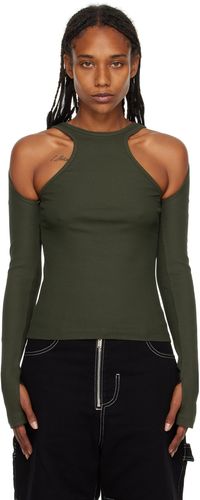 Dion Lee Green Shift Loop Long Sleeve T-Shirt