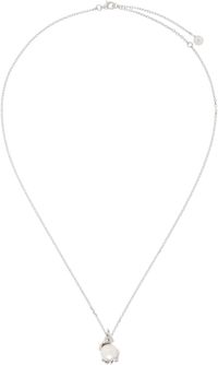 Alan Crocetti SSENSE Exclusive Silver Pearl In Heat Necklace