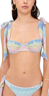 Beach Riot Drea Top Sunset Chevron M