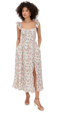 ASTR the Label Wedelia Dress Cream Multi Floral XS
