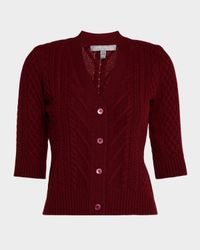 Cashmere Cable-Knit Cardigan