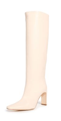 STAUD Wally High Heel Boots Cream 37