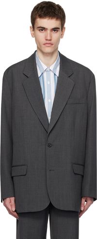 Acne Studios Gray Single-Breasted Blazer