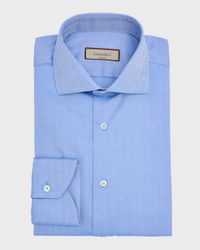 Men's Cotton Herringbone Dress Shirt
