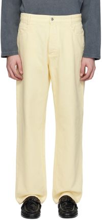 Bottega Veneta Yellow Wide-Leg Jeans