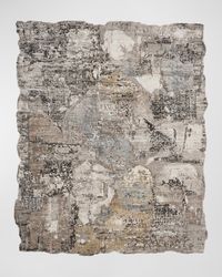 Abstract Hand-Knotted Rug, 9' x 12'