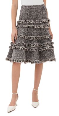 Ulla Johnson Andi Knit Tweed High Waist Skirt Dawn M