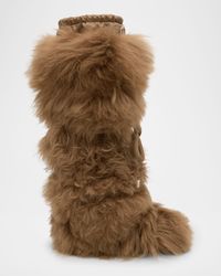 Gaia Shaggy Shearling Tall Snow Boots