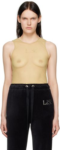 Ludovic de Saint Sernin Yellow Crystal Tank Top