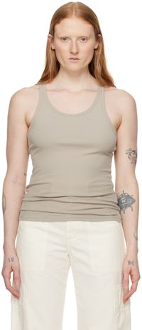 Filippa K Taupe Rib Tank Top