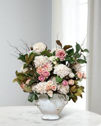 Cafe Au Lait Icon 42" Faux Floral Arrangement in Terracotta Pot