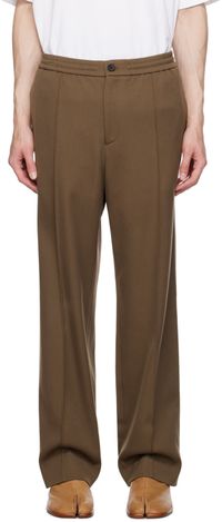 Solid Homme Pantalon beige à coutures pincées
