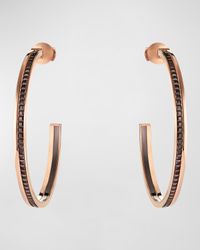 Quatre Classique 18K Rose Gold Hoop Earrings