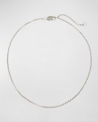 Sterling Silver Petite Rolo Chain Necklace