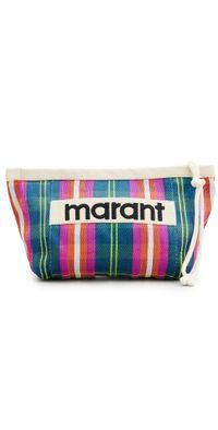 Isabel Marant Powden Cosmetic Case Navy/Orange One Size