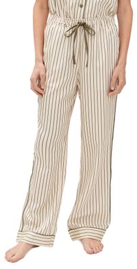 Hommey Sleep Pants Matcha Stripe S