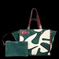 Jerome Dreyfuss - Sac cabas en cuir velours - Taille Unique - Multicolore