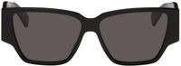 Bottega Veneta Black Bold Triangle Stud Squared Sunglasses