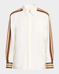 Men's Textured Stripe Sport Shirt