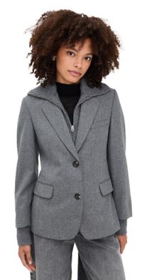 rag & bone Frank Boyfriend Blazer Grey 6