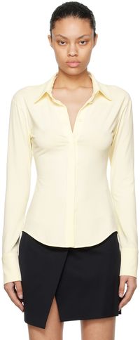 The Attico Chemise Elton blanc cassé