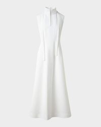 Fit-and-Flare Cotton Midi Dress